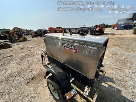 2019 Lincoln Electric Vantage 322 Welder Ready-Pak 3, Two wheel trailer, Fender and Light kit, Cable Rack