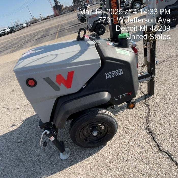 2024 Wacker Neuson LTT4 Diesel, Kohler KDW702, Deep Sea Controller, Auto Start, LED 320W, Bypass Outlet, T3