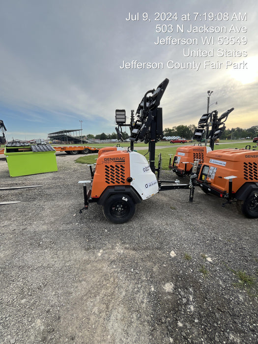 2024 Generac MLT2 Diesel, Flex Switch 120V Input, Powerzone Controller, 
(4) 320W LED Lights, 4kW Generator, 39.9 Gal Fuel Tank, 2" Ball, T3
