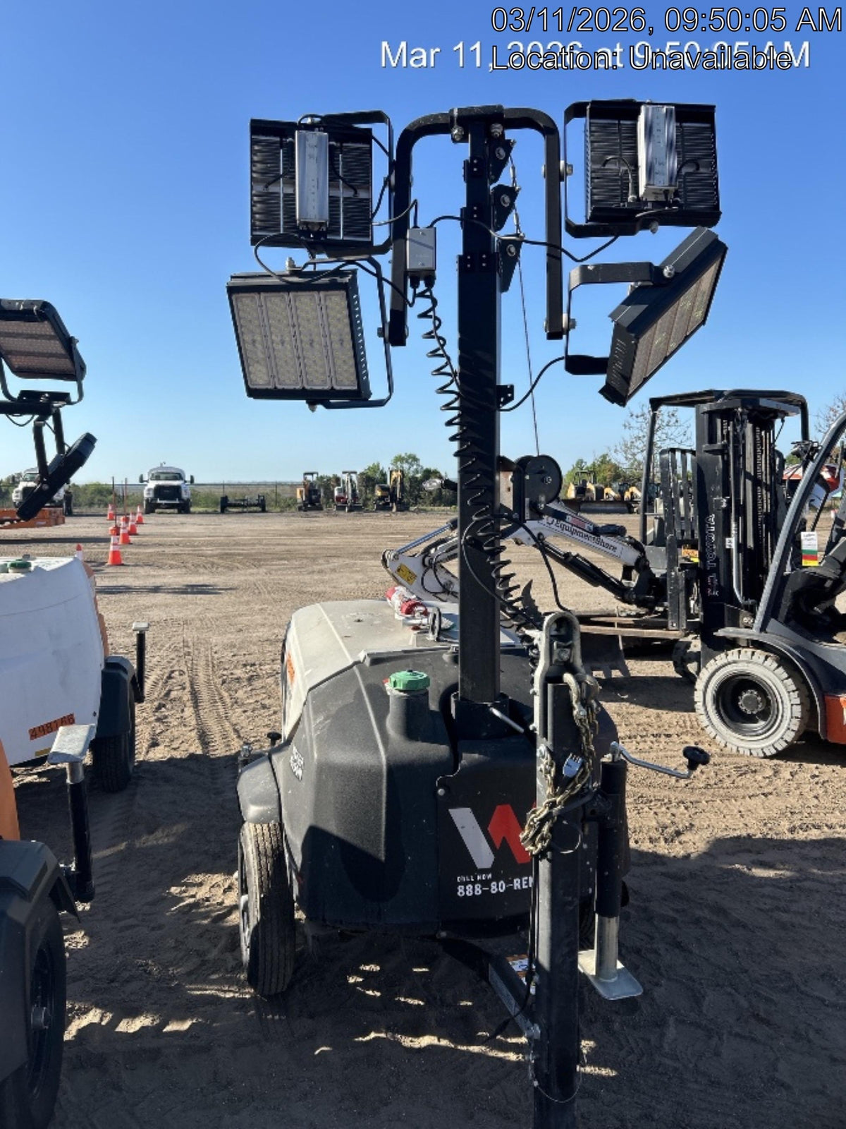 2024 Wacker Neuson LTT4 Diesel, Kohler KDW702, Deep Sea Controller, Auto Start, LED 320W, Bypass Outlet, T3