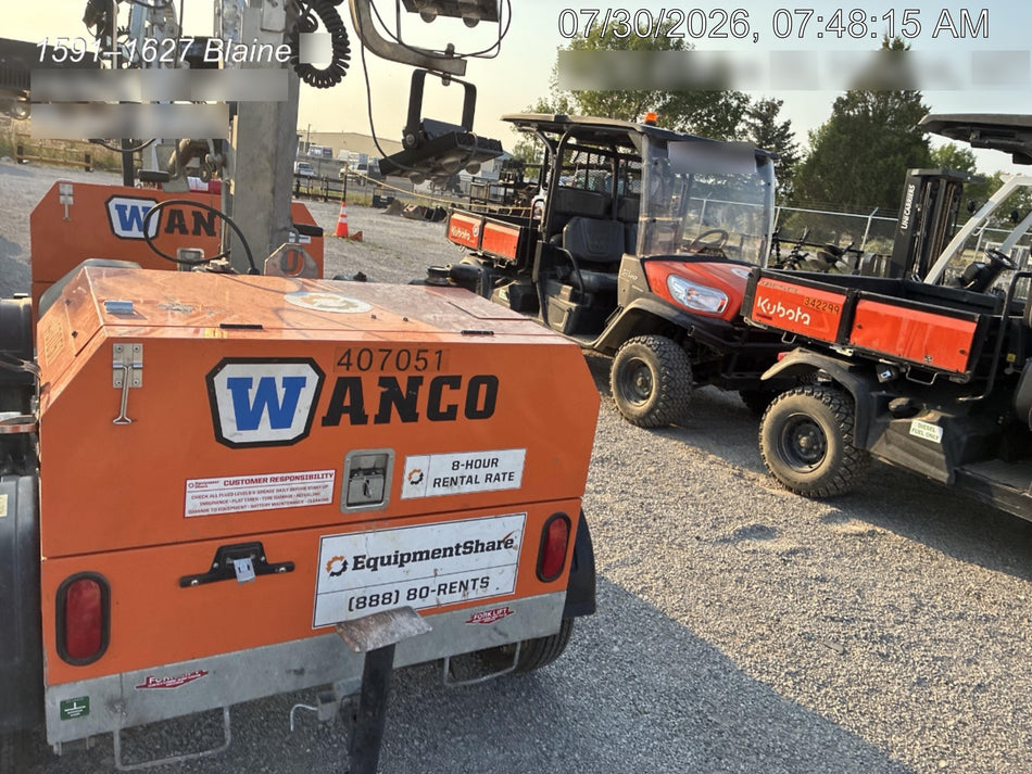 2024 Wanco WLTT-4MM4K Diesel, Deep Sea Controller, Shore Power Plug, Auto Start, (4) 350W LED Floodlights, 4kW Generator, 60 Gal Fuel Tank, 2" Ball, T3