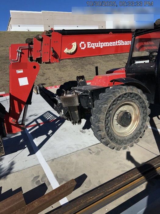 2019 Manitou MTA10055 Canopy, 120 HP, Solid Tires, Work Lights, Lift Hook, Auxiliary Hydraulics 66" Carriage and 60" Forks