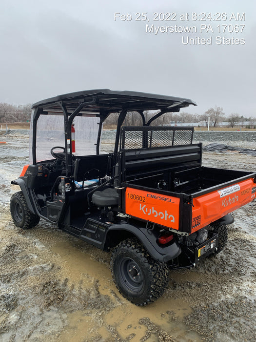 2021 Kubota RTV-X1140W-H Plastic Canopy, Windshield Acrylic Clear, LED Strobe Light, Wire Harness Kit, Back up Alarm