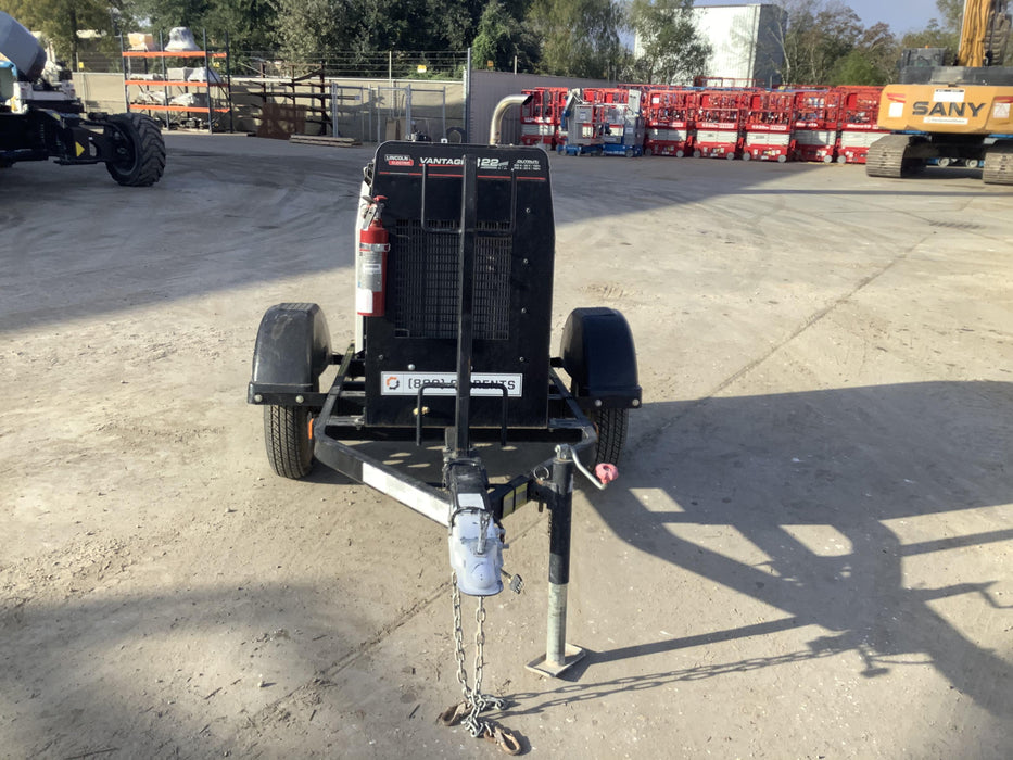 2019 Lincoln Electric Vantage 322 Welder Ready-Pak 3, Two wheel trailer, Fender and Light kit, Cable Rack