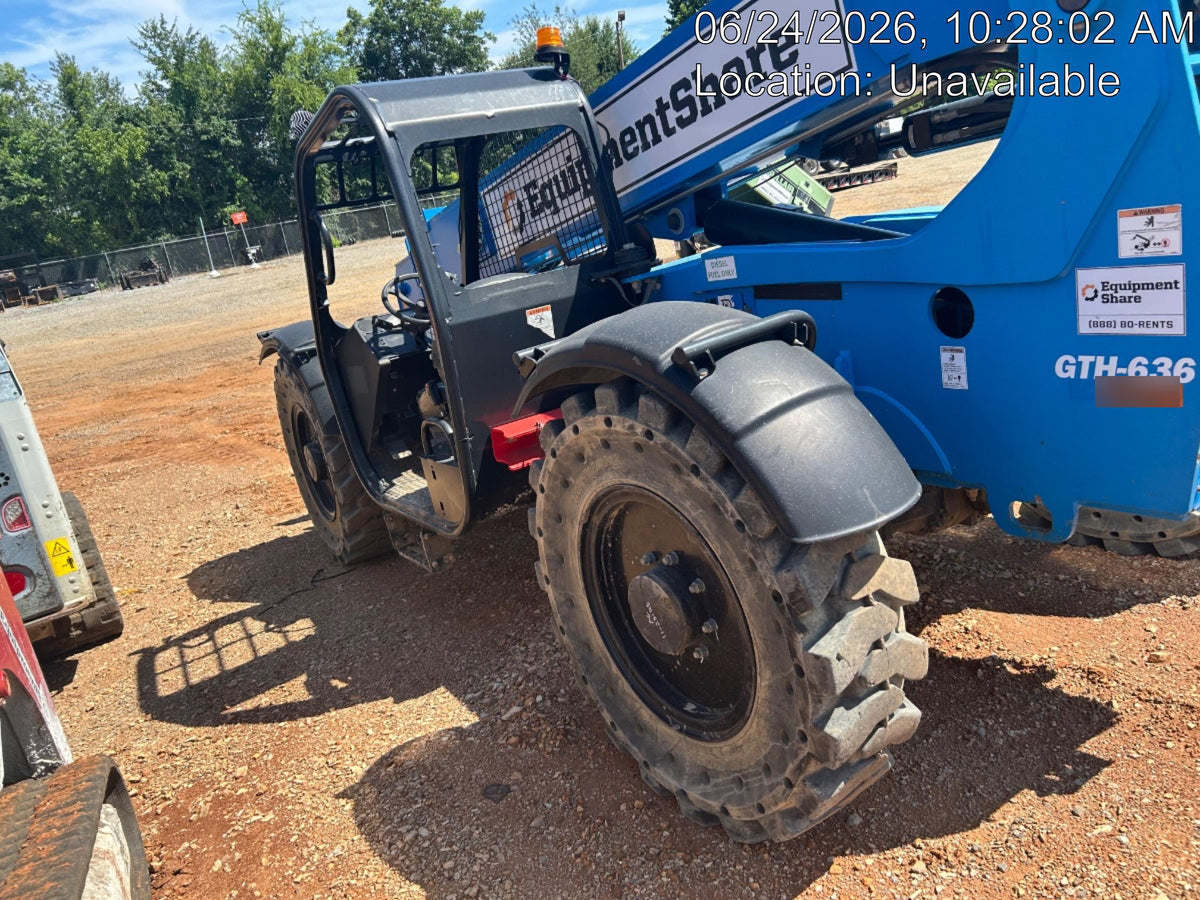 2020 Genie GTH-636 Canopy, Solid Tires, Work Lights, Beacon, Aux Hydraulics, Back up Alarm
