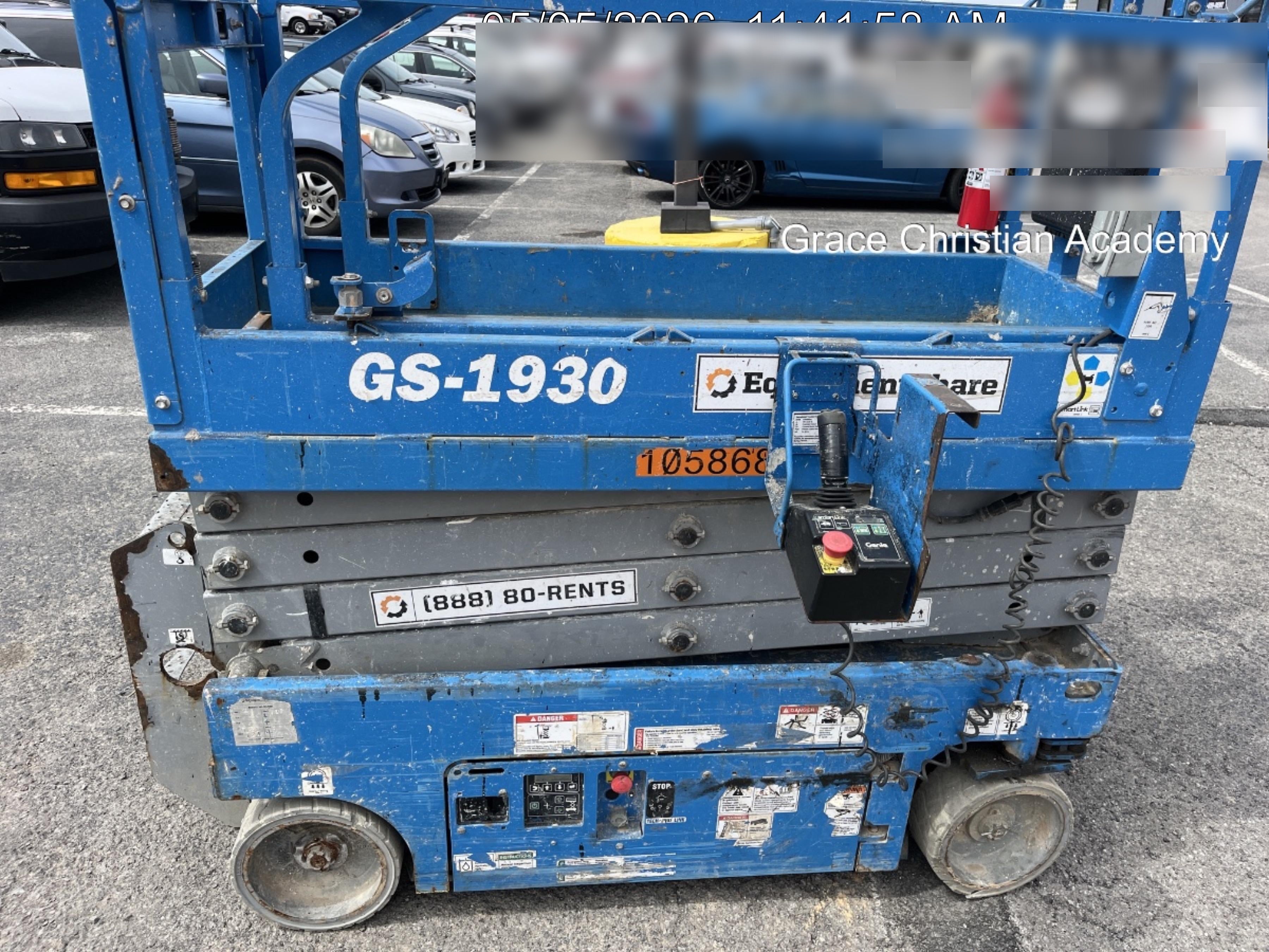 2020 Genie GS-1930 Solid Non Marking Tires, Beacon, Folding rails with half height swing gate