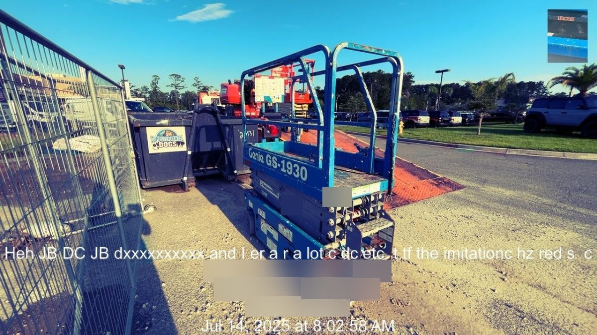 2018 Genie GS-1930 Genie GS-1930 w/Fixed Rail, Chain Entry