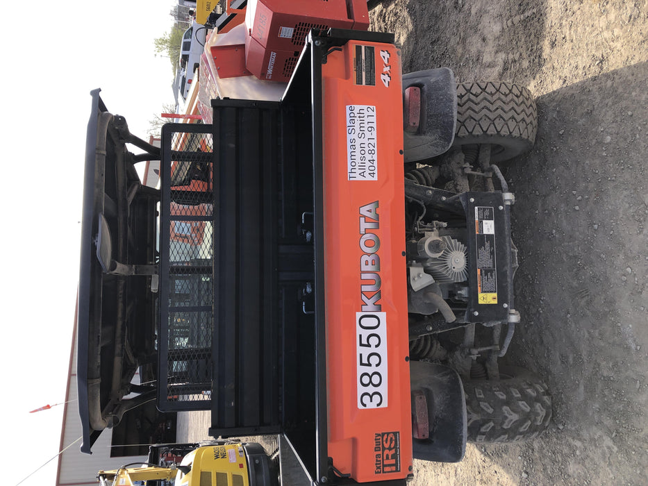 2019 Kubota RTV-X1140W-H 4wd Utility Cart, LED Strobe, Windshield Tempered Glass, Plastic Canopy, Wire Harness Kit, Backup Alarm
