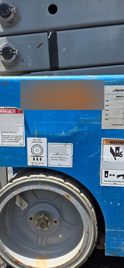 2019 Genie GS-1930 Fixed Rails with Chain Entry