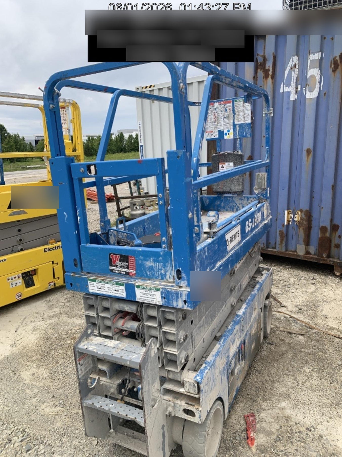 2020 Genie GS-1930 Solid Non Marking Tires, Beacon, Folding rails with half height swing gate