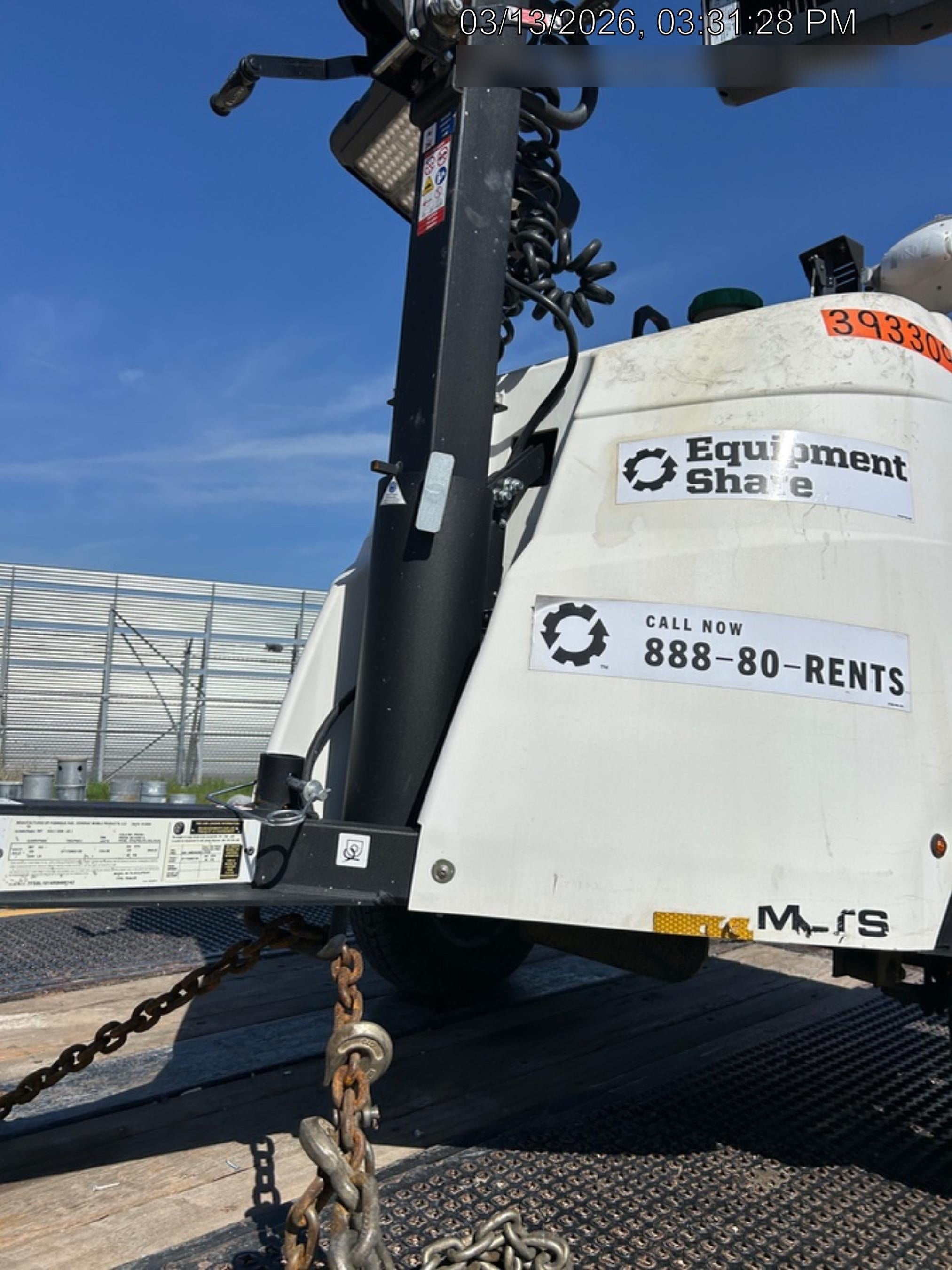 2024 Generac MLT2 Diesel, Flex Switch 120V Input, Powerzone Controller, 
(4) 320W LED Lights, 4kW Generator, 39.9 Gal Fuel Tank, 2" Ball, T3