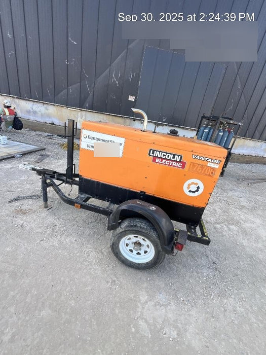 2021 Lincoln Electric Vantage 322 Vantage 322 Ready Pak 3 w/ Decals, ORANGE (includes trailer, cable rack, fender light kit) NO Telematics