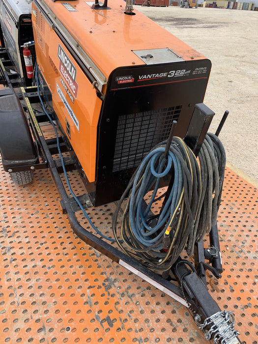 2021 Lincoln Electric Vantage 322 Vantage 322 Ready Pak 3 w/ Decals, ORANGE (includes trailer, cable rack, fender light kit) NO Telematics