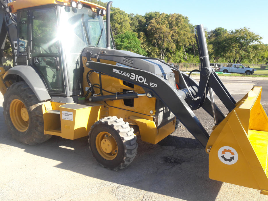 2020 John Deere 310LEP Cab/Heat/Air, 4WD, Standard Stick, Pilot Controls, 2 Way Hydraulics, TAG Manual QC