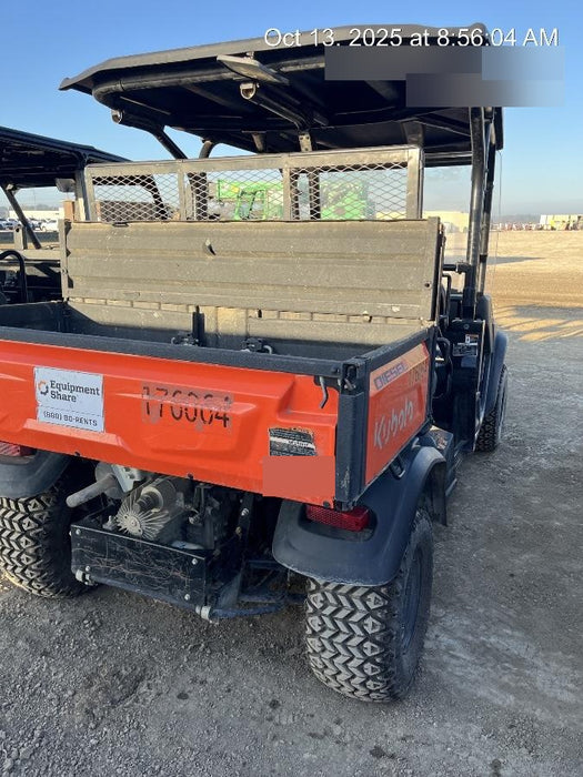 2021 Kubota RTV-X1140W-H Plastic Canopy, Windshield Acrylic Clear, LED Strobe Light, Wire Harness Kit, Back up Alarm