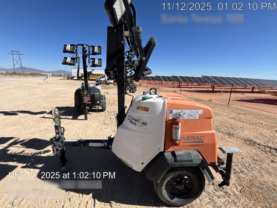 2024 Generac MLT2 Diesel, Flex Switch 120V Input, Powerzone Controller, 
(4) 320W LED Lights, 4kW Generator, 39.9 Gal Fuel Tank, 2" Ball, T3