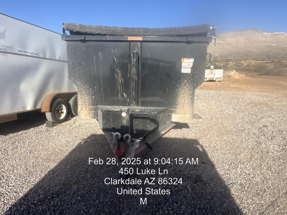 2025 TEXAS PRIDE TRAILERS 14'L x 7'W 5 Cu Yd Trunnion Hydraulic Dump