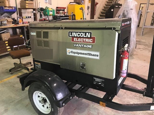 2019 Lincoln Electric Vantage 322 Lincoln Vantage 322 Welder w/Trailer, Light Kit, Cable Rack