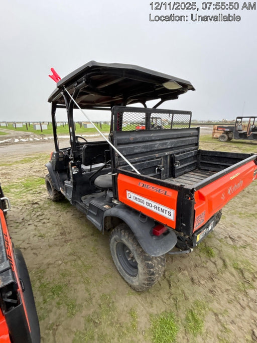 2021 Kubota RTV-X1140W-H Plastic Canopy, Windshield Acrylic Clear, LED Strobe Light, Wire Harness Kit, Back up Alarm