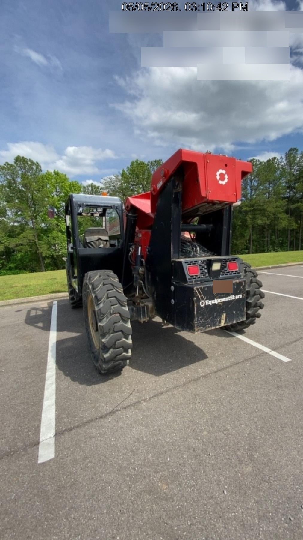 2019 Manitou MTA10055 Canopy, 120 HP, Solid Tires, Work Lights, Lift Hook, Auxiliary Hydraulics 66" Carriage and 60" Forks
