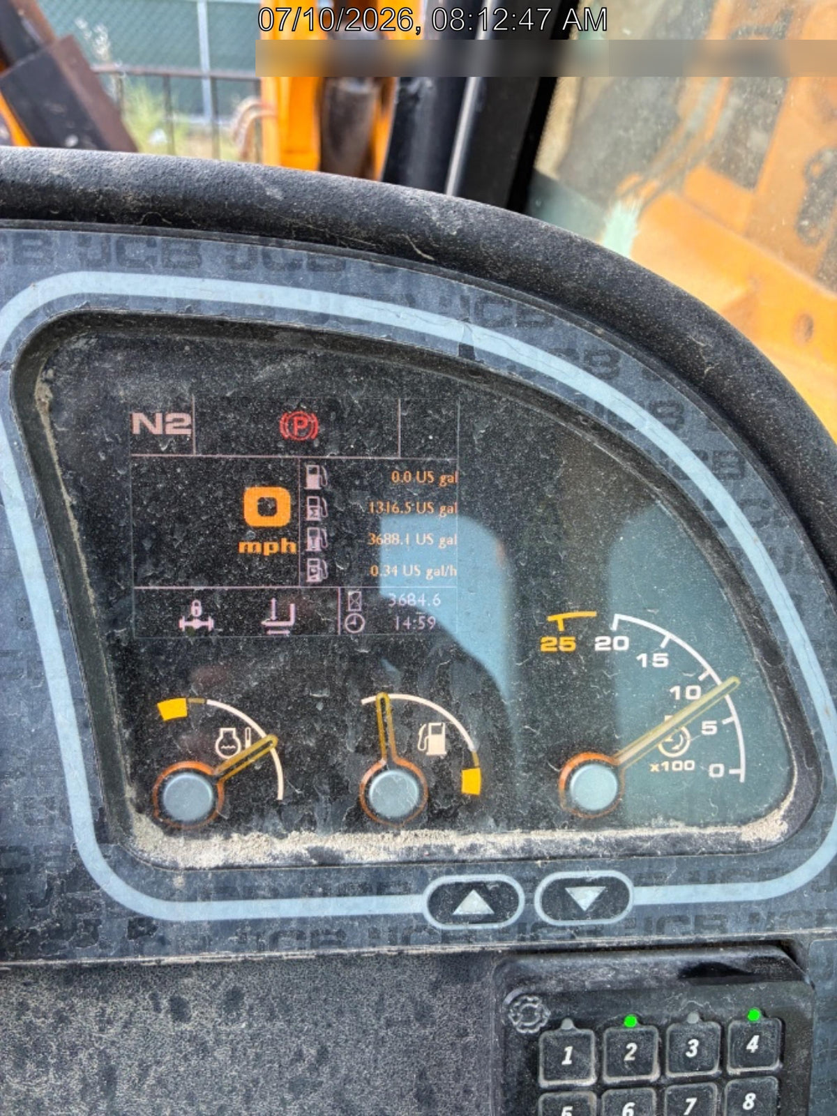 2020 JCB 510-56 Canopy, 74 HP, Solid Tires, STD Worklight, Beacon, Aux Hydraulics, Lifting Eye, Back up Alarm w/66" Carriage/60" Forks