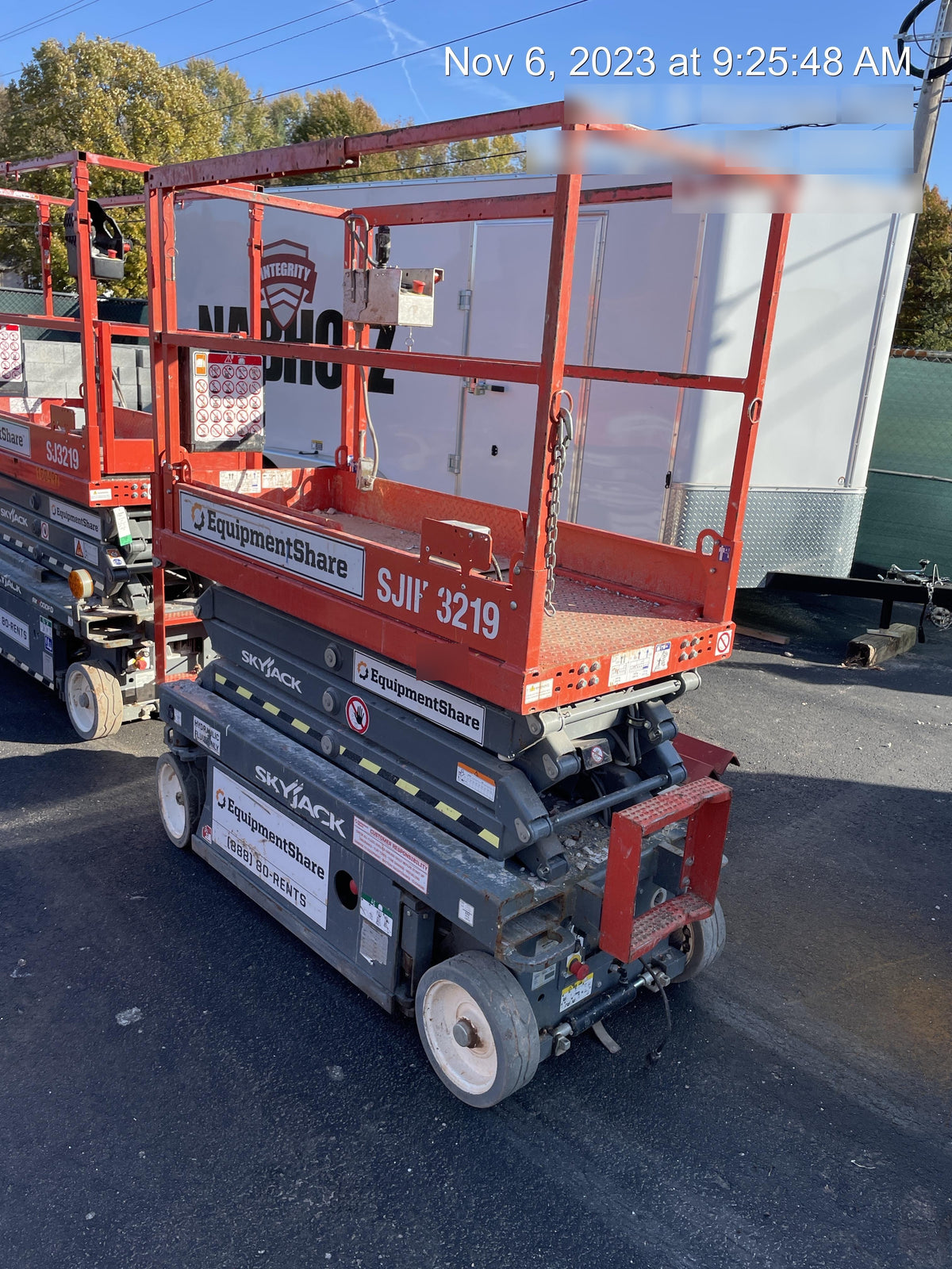 2019 Skyjack SJIII-3219 Standard Options, Trojan Batteries