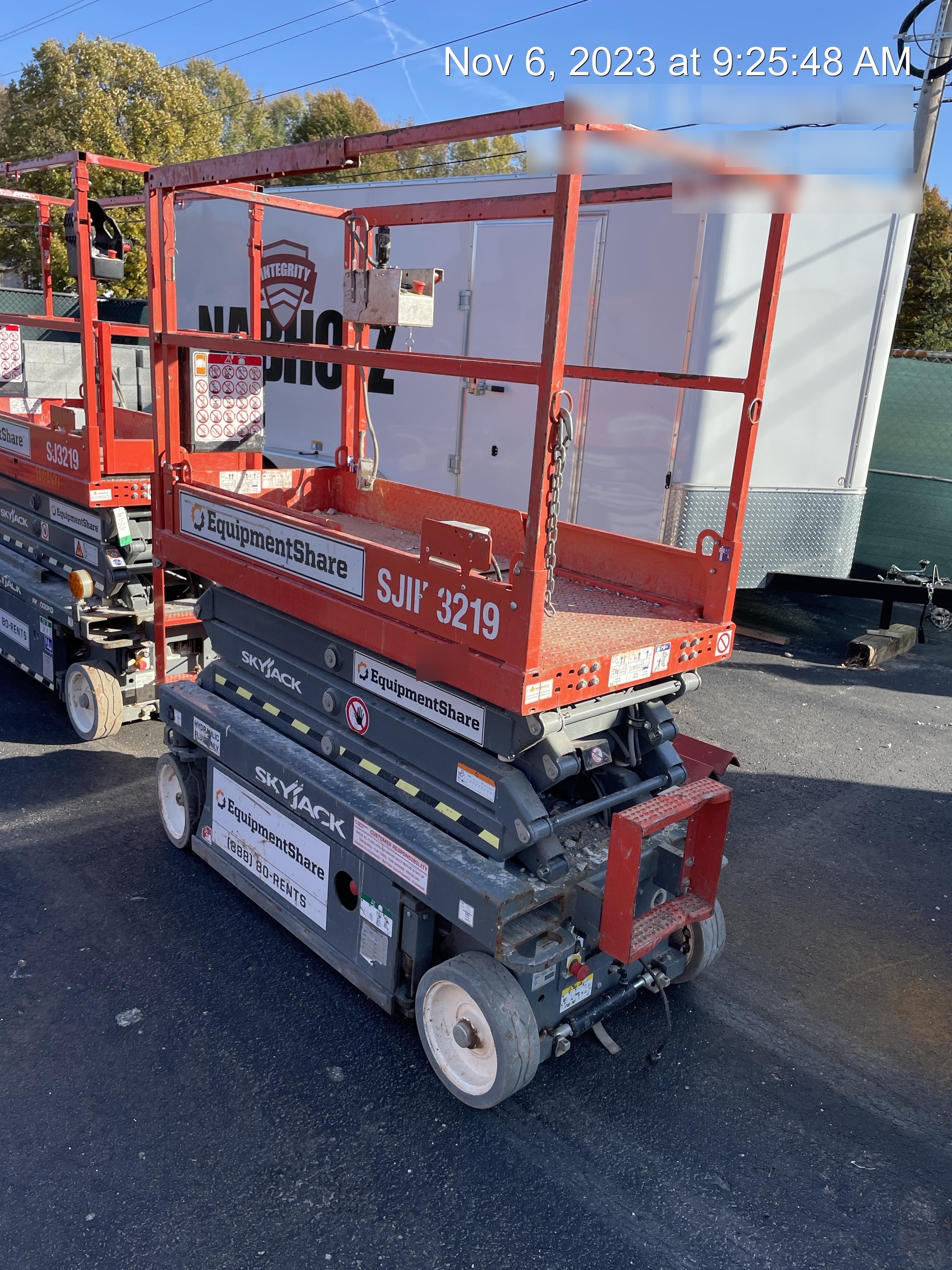 2019 Skyjack SJIII-3219 Standard Options, Trojan Batteries