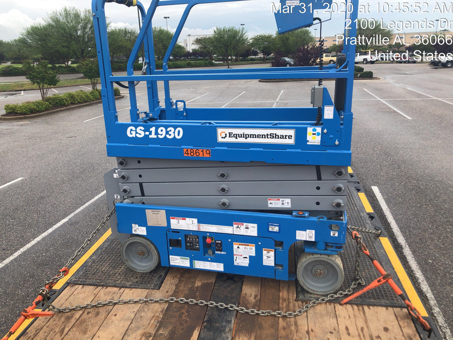 2019 Genie GS-1930 Fixed Rails with Chain Entry