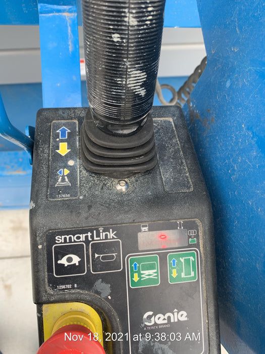 2019 Genie GS-2646 folding rails with full height swing gate, 800W Inverter