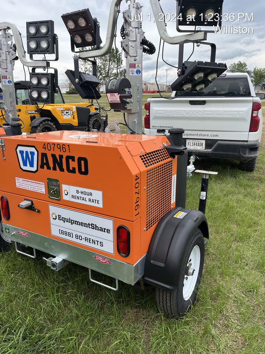 2024 Wanco WLTT-4MM4K Diesel, Deep Sea Controller, Shore Power Plug, Auto Start, (4) 350W LED Floodlights, 4kW Generator, 60 Gal Fuel Tank, 2" Ball, T3