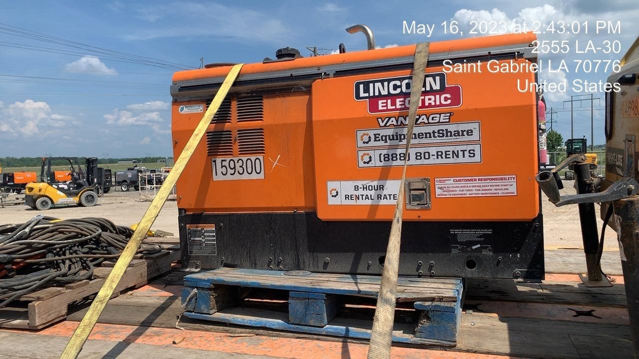 2021 Lincoln Electric Vantage 322 Vantage 322 Ready Pak 3 w/ Decals, ORANGE (includes trailer, cable rack, fender light kit) NO Telematics