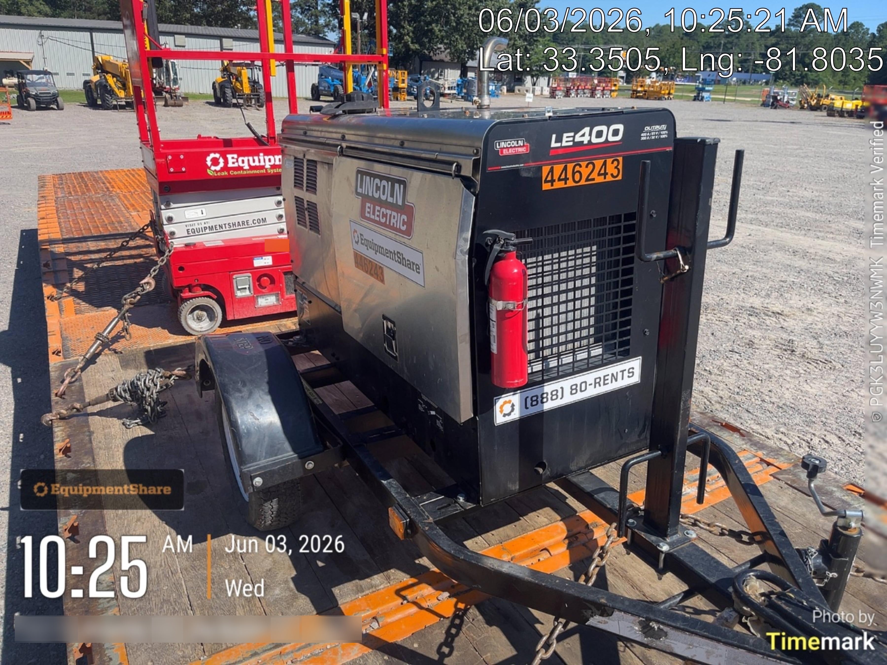 2024 Lincoln Electric LE400 Kubota V1505, Trlr, Cable Rack, Light Kit, ES Decals, T3