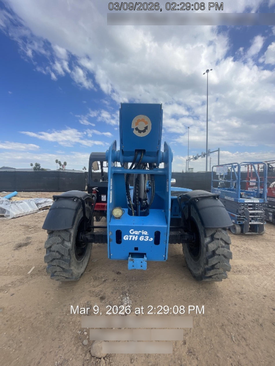 2018 Genie GTH-636 Genie GTH-636 w/Open ROPS, Work Lights, Solid Tires, RH Cab Mesh, Beacon, 48" Carriage and Forks