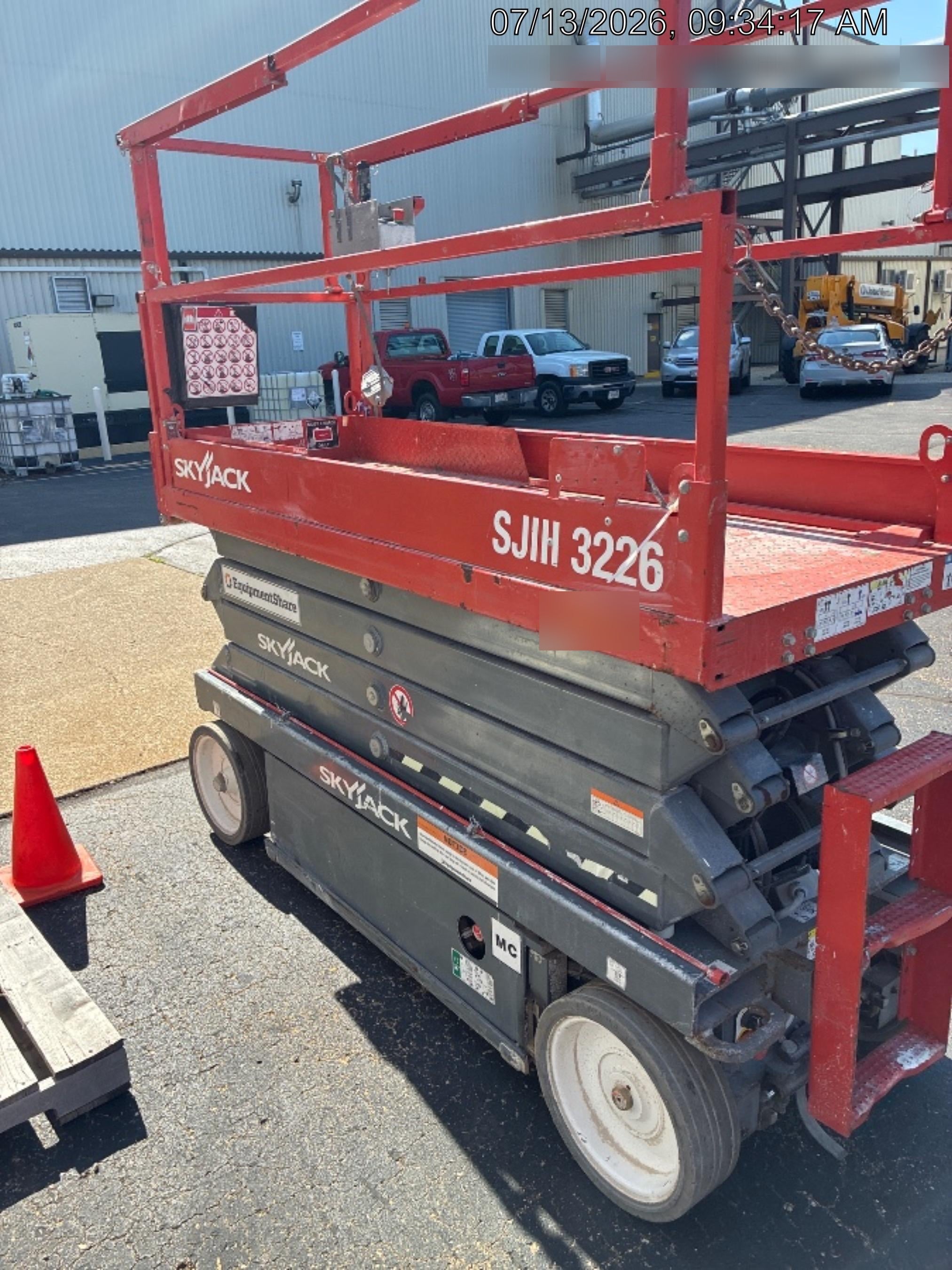2018 Skyjack SJIII-3226 Standard Rental Specs