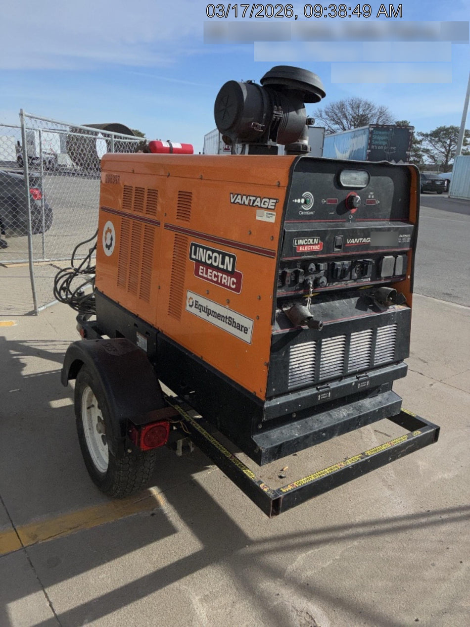 2022 Lincoln Electric Vantage 549X Crosslink Technology, Trailer Mounted, ES Decals, T3