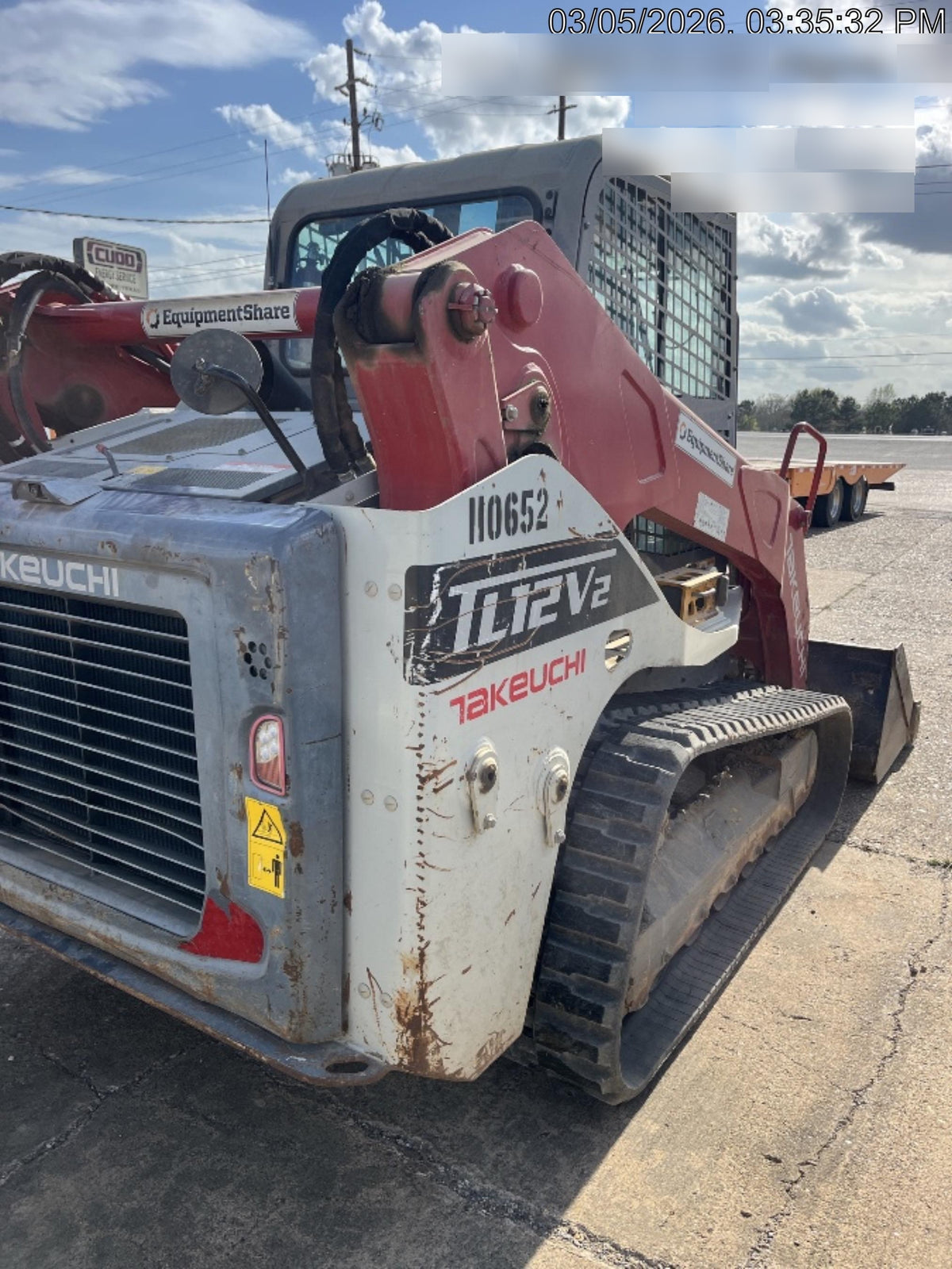 2020 Takeuchi TL12V-2 Cab, Rubber Track