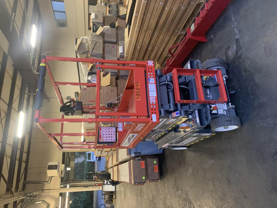 2020 Skyjack SJIII-3219 Solid NM Tires, Half height spring hinged entry gate, Dual Beacons, 800W Inverter