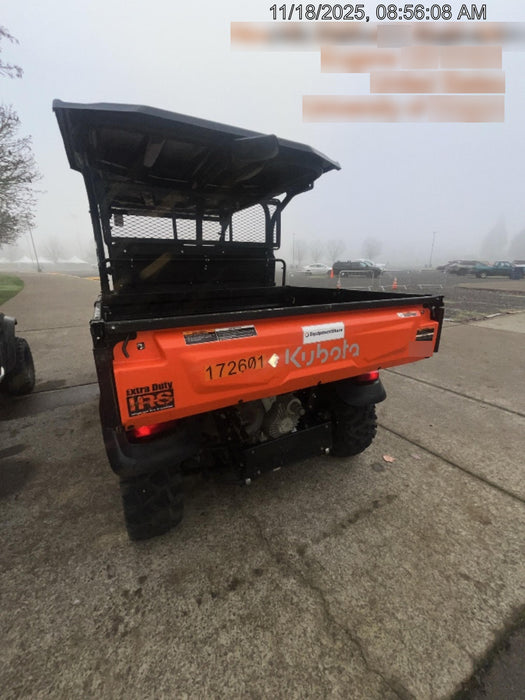 2022 Kubota RTV-X1140W-H Plastic Canopy, Windshield Acrylic Clear, LED Strobe Light, Wire Harness Kit, Back up Alarm