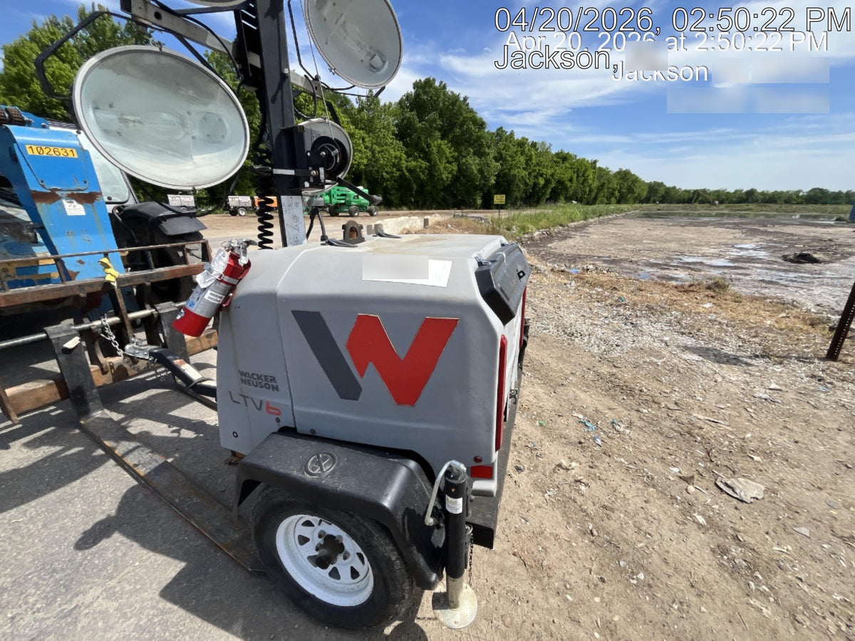 2019 Wacker Neuson LTV6L-MH Wacker Neuson LTV6L Mobile Light Tower w/Fuel Level Sensor Installed