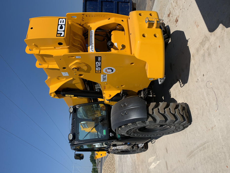 2020 JCB 512-56 Cab/Heat/Air, 109Hp, Solid Tires, Work Lights, Beacon, Aux Hydraulics, Back up Alarm, Lifting Eye, ES Decals