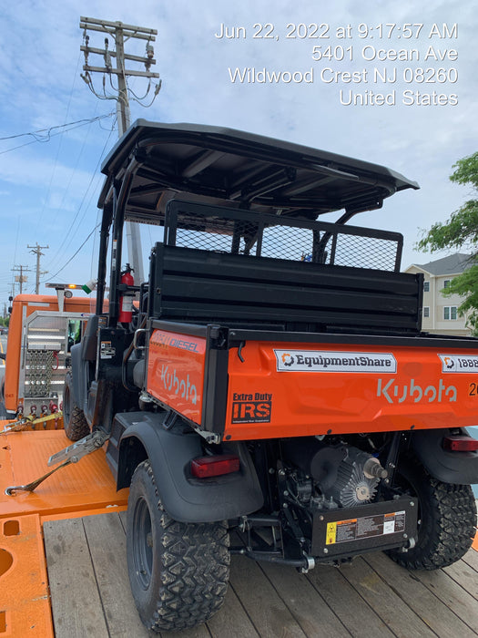 2022 Kubota RTV-X1140W-H Plastic Canopy, Windshield Acrylic Clear, LED Strobe Light, Wire Harness Kit, Back up Alarm