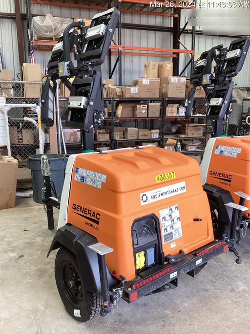 2024 Generac MLT2 Diesel, Flex Switch 120V Input, Powerzone Controller, 
(4) 320W LED Lights, 4kW Generator, 39.9 Gal Fuel Tank, 2" Ball, T3