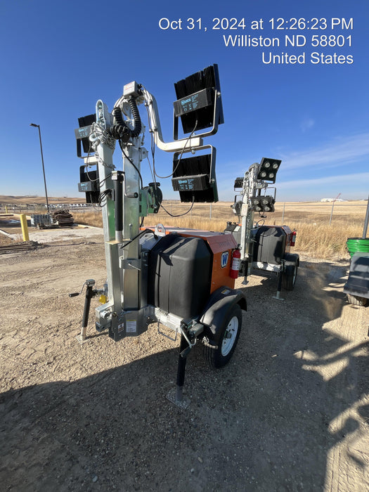 2024 Wanco WLTT-4MM4K Diesel, Deep Sea Controller, Shore Power Plug, Auto Start, (4) 350W LED Floodlights, 4kW Generator, 60 Gal Fuel Tank, 2" Ball, T3