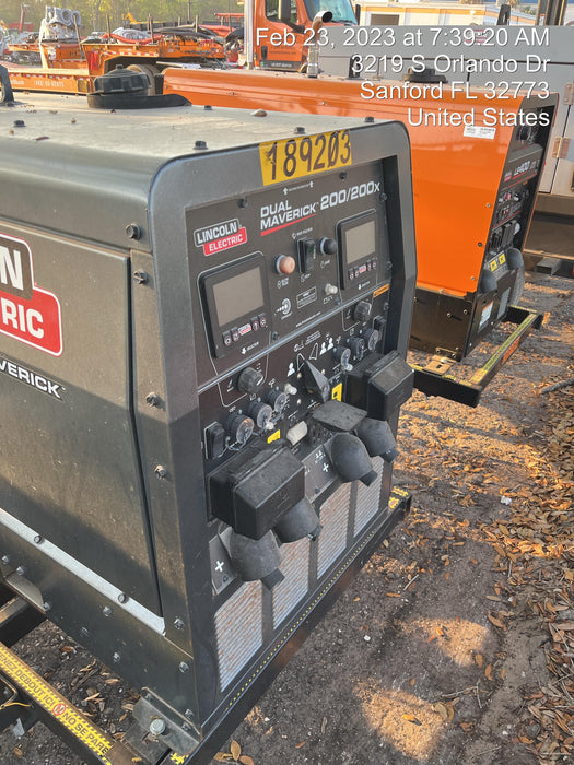 2021 Lincoln Electric Dual Maverick 200/200X Ready Pak 3, Includes Trailer, Cable Rack, Fender Light Kit