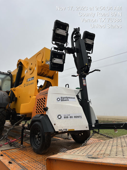 2023 Generac MLT2 Diesel, Flex Switch 120V Input, Powerzone Controller, (4) 320W LED Lights, 4kW Generator, 39.9 Gal Fuel Tank, 2" Ball, T3