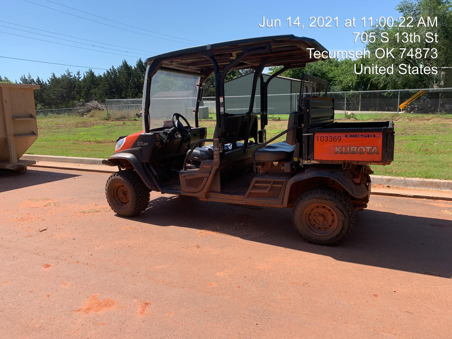 2020 Kubota RTV-X1140W-H 4WD utility cart -LED strobe -Windshield tempered glass -Plastic canopy -Wire harness kit -Backup alarm