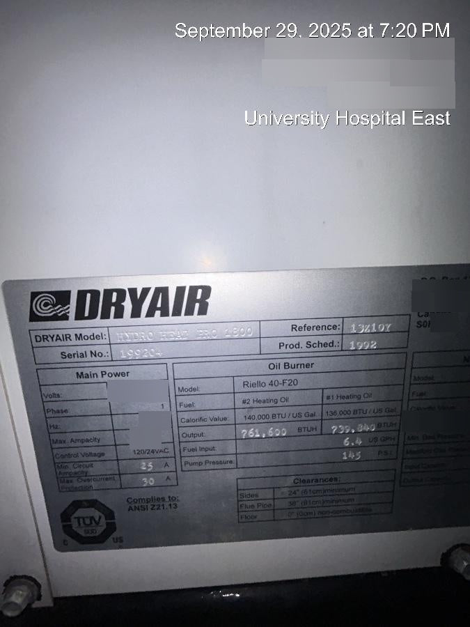 2023 DRYAIR 1800HHP