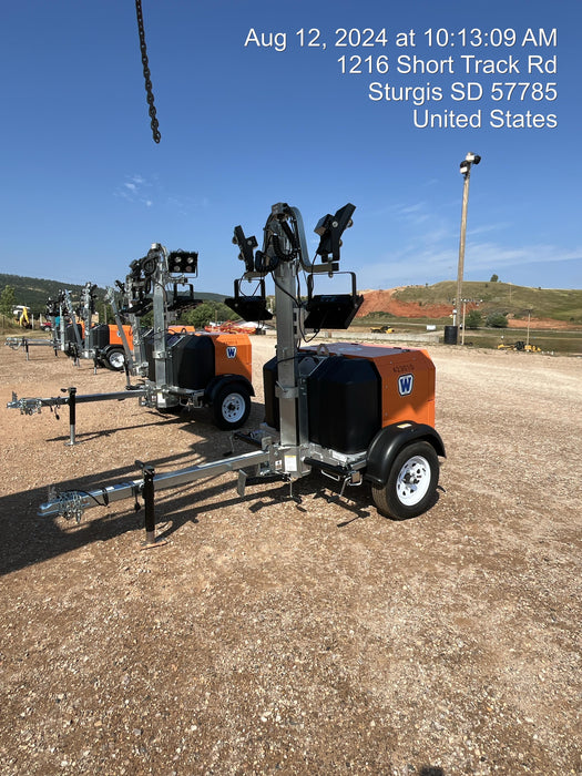 2024 Wanco WLTT-4MM4K Diesel, Deep Sea Controller, Shore Power Plug, Auto Start, (4) 350W LED Floodlights, 4kW Generator, 60 Gal Fuel Tank, 2" Ball, T3