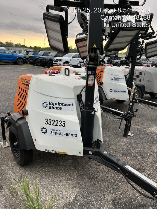 2023 Generac MLT2 Diesel, Flex Switch 120V Input, Powerzone Controller, (4) 320W LED Lights, 4kW Generator, 39.9 Gal Fuel Tank, 2" Ball, T3