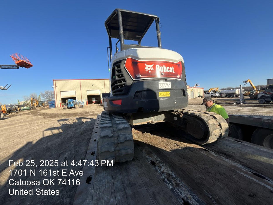 2022 Bobcat E50 Canopy, Rubber Tracks, Manual QC, Hydraulic Thumb